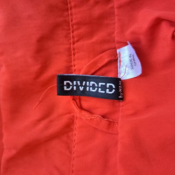 Divided Women Trench Belted Coats Bold Red/Orange Size 6 - Picture 6 of 9